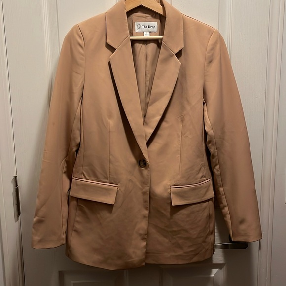 The Drop Womens Blake Long Blazer Business Casual Blazer Size S - Picture 2 of 6